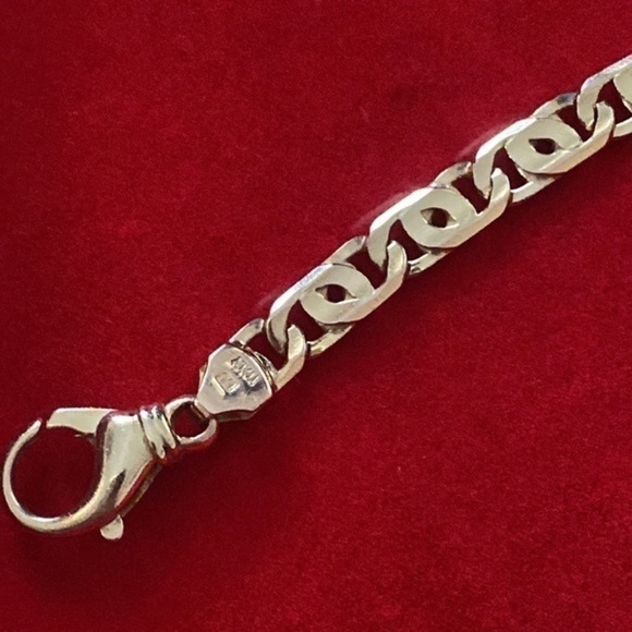 Italian Gold 14K solid gold yellow bracelet 15.4 gr white unisex - Picture 5 of 12